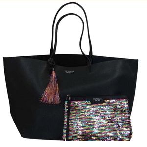 2016 Victoria’s Secret Tote and Glitter Pouch